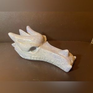 Blue Aventurine Dragon Head Carving